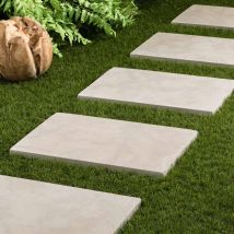 Pas Japonais Rectangle Pierre De L'Atlas Beige 60x40x3 Cm (à L'Unité) - Ro'ma Nature - Tecnomat