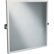 Miroir De Salle De Bain Basculant Pmr Normes Handicapé Sanindusa 60x65 Blanc - Bricoman