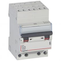Disjoncteur 25a 10ka Courbe D Tétrapolaire Legrand Dx3 Auto / Vis - Bricoman