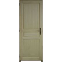 Bloc Porte Paulownia Plein Traverse Droit H204 X L63 Cm Côte Tableau P.droit Gd Menuiseries - Bricoman