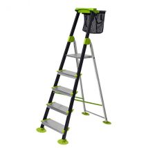 Escabeau De Jardin 5 Marches - Hauteur De Travail Maximale De 3.06m - 219205 - Bricoman