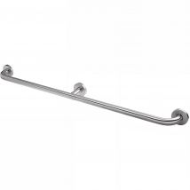 Barre D ́appui Et Relèvement Droite Pmr Normes Handicapé Sanindusa Newwccare 120 Inox Brossé - Bricoman