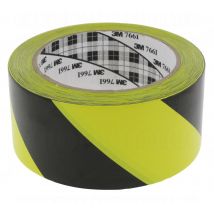 Scotch Vinyle 3m 764i Jaune Et Noir Largeur 50 Mm - Bricoman