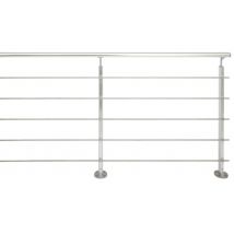 Jardipolys - Kit Garde-corps Inoline En Aluminium 2m Fixation À Plat - Pack Alu - Tecnomat