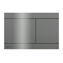 Swiss Aqua Technologies Plaque De Commande En Acier Inoxydable Double Touche, Revêtement Pvd, Gun Metal (satatda) - Bricoman