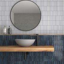 Carrelage Mur Premium Blanc Mat Kit-kat Mosaic White Matt 11,5x23,1cm - Bricoman