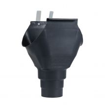 Naissance Descente Gouttières En Pvc Universelles Adaptable Ø 70, 80,100 Mm Rond Couleur Gris Anthracite - Lpp - Bricoman