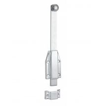 Thirard - Verrou À Plaquer, Gâche Plate, Pêne Coulissant, Acier, 250mm, Zingué Blanc - Thirard - Bricoman