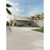 Carrelage Sol/mur Effet Pierre Beige Uptown Light Mat Int/ext L.80 X L.80 Cm Ceralux - Bricoman