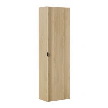 Meuble Colonne De Salle De Bain Suspendu Ovalia Chêne 40 X 140 Cm - Bricoman