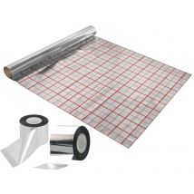 Film Aluminium Réflechissant Pour Plancher Chauffant Long. 50m - Bricoman