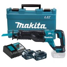 Scie Sabre 18v Lxt (2x5,0 Ah) Dans Valise Synthétique - Makita Djr187rte - Bricoman