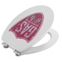 Seat Wc Avec Gaz Shield Metal Decoration - Bricoman