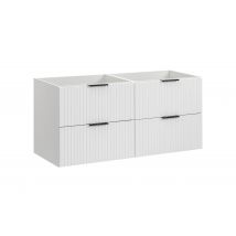 Meuble De Salle De Bain Suspendu Sous Double Vasque Adel Blanc 120 Cm - Bricoman