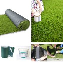 Gazon Synthétique Vincennes - 35mm - 2 M X 25 Ml + Kit De Pose Sur Sol Dur Décoweb - Bricoman