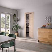 Bloc Porte Isotherme Chêne Blond - Poussant Droit Et Ajustable - L830mm - Bricoman