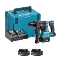 Makita Dhr242rtj 18v Li-ion Accu Sds-plus Marteau Combi (2x 5.0ah Battery) In Mbox - 2j - Brushless - Bricoman