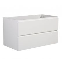 Meuble De Salle De Bain Angela 80cm - Blanc Armoire Rangement - Bricoman
