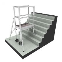 Echafaudage Pour Escalier: 4m Haut. Travail Max - Pfec - Bricoman