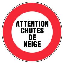 Panneau Attention Chutes De Neige - Rigide Ø450mm - 4080758 - Bricoman
