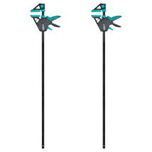 Kit De 2 Serre-joints À Une Main Pro - Ouverture Jusqu'à 915 Mm - Force De Serrage Max. 150 Kg - Wolfcraft 8678060 - Tecnomat