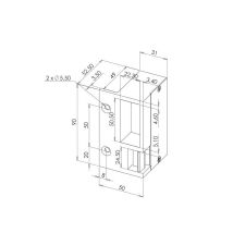 Gâche 2 Temps En Applique Droite 90mm 12 24v Ac Dc + Varistance Heracles 1035d - Tecnomat