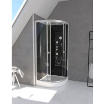 Cabine De Douche Raven Round 1/4 De Cercle 90x90x215cm - Bricoman