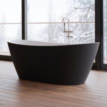 Baignoire Ilot Venecia 170 Noire 170 X80 X57 Cm, By Spalina - Bricoman