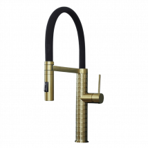 Architek Mitigeur Évier À Douchette Mobile Or Brossé - Bricoman