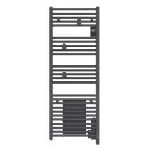 Radiateur Sèche-serviettes Connecté Doris Avec Soufflerie 1750w Noir - Atlantic - 851243 - Tecnomat