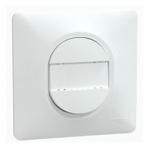 Poussoir Porte-étiquette - Blanc - Complet - Ovalis - Bricoman