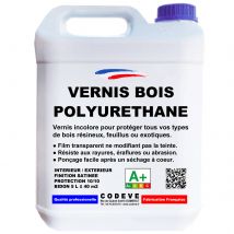 Vernis Polyurethane Bois - 4x5 L - Codeve Bois - Pour La Haute Protection De Votre Bois Résineux, Feuillu Ou Exotique. - Bricoman