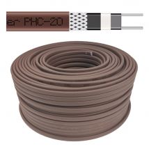 Câble Chauffant Autorégulant Phc-20, 20 W/m, 230 V, 100 M, Toiture Et Tuyaux Usage Extérieur - Bricoman