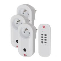 Brennenstuhl Set De Prises Telecommandees Confort-line, 3 Prises Pour Linterieur - Bricoman