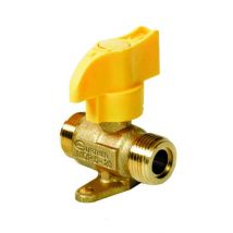 Robinet D'Arrêt Gaz 1/4 De Tour B-p Double Mâle 20x150 - Bricoman