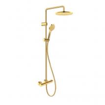 Colonne De Douche Thermostatique Duravit Minusflow Doré Poli - Bricoman