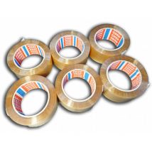 Tesa - Lot De 6 Adhésifs Tesa 4089 Transparent, 100 M X 48 Mm - Bricoman