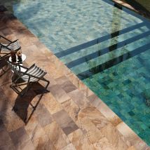 Carrelage Piscine Piscine Bali Cupira Multi 14,7x14,7 Cm - Bricoman