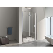 Nala Porte De Douche 6 Mm Pliante Pour Installation En Niche - 93-96,5 - Bricoman