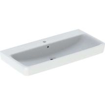 Geberit Renova Plan, Lavabo, 100x48 Cm, 1 Trou Pour Robinet, Avec Trop-plein, 501706, 501.706.00.1, Farbe: Blanc Mat - Tecnomat
