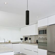 Luminaire Suspendu Gu10 Ip20 30cm Noir - Silamp - Bricoman