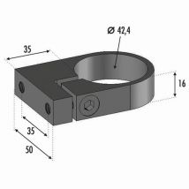 Anneau De Serrage Pour Tube Ø42.4mm - Largeur 50mm Épaisseur 16mm - Inox 316 - Bricoman