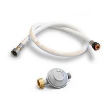 Kit Détendeur Gaz 28 Mbar Butane + Tuyau Gaz Flexible 1m Poêle À Gaz Chauffage Gaz Barbecue Gaz - Bricoman