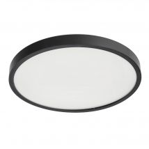 Plafonnier Led Pereti 24w Anneau Noir 35 Cm 4000 K Lumière Neutre 2400 Lm Ip44 220-240 V Edo Solutions - Bricoman