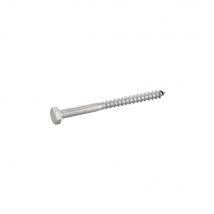 Tirefond Acton Din 571 A4 Inox Tête Hexagonale Boîte De 100 Argent - Bricoman