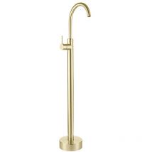 Valaz Robinet Totem Pour Lavabo/baignoire Sur Pied En Or Brossé - Série Ebro - Bricoman
