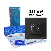 Kit Chauffage Au Sol 10 M², 200 W/m² + Mst-9n Thermostat - Bricoman