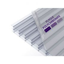 Polycarbonate Alvéolaire 16mm Transparent 1050x4500 - Bricoman