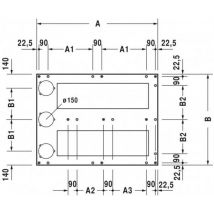Duravit Cadre De Base Pour Receveurs De Douche 140x100 Cm, Hauteur Réglable 8-10 Cm, 791111000000000 - Bricoman