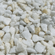 Sac De +/- 450 Kg = 6m² Gravier Marbre Blanc Cristal 12/20 - Bricoman